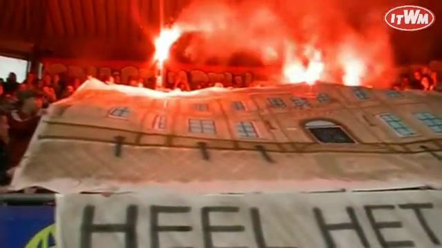 Sparta-supporters bij een eerdere sfeeractie