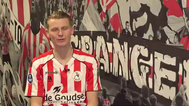 Milan Zonneveld tijdens een eerder interview bij Sparta; archiefbeeld.