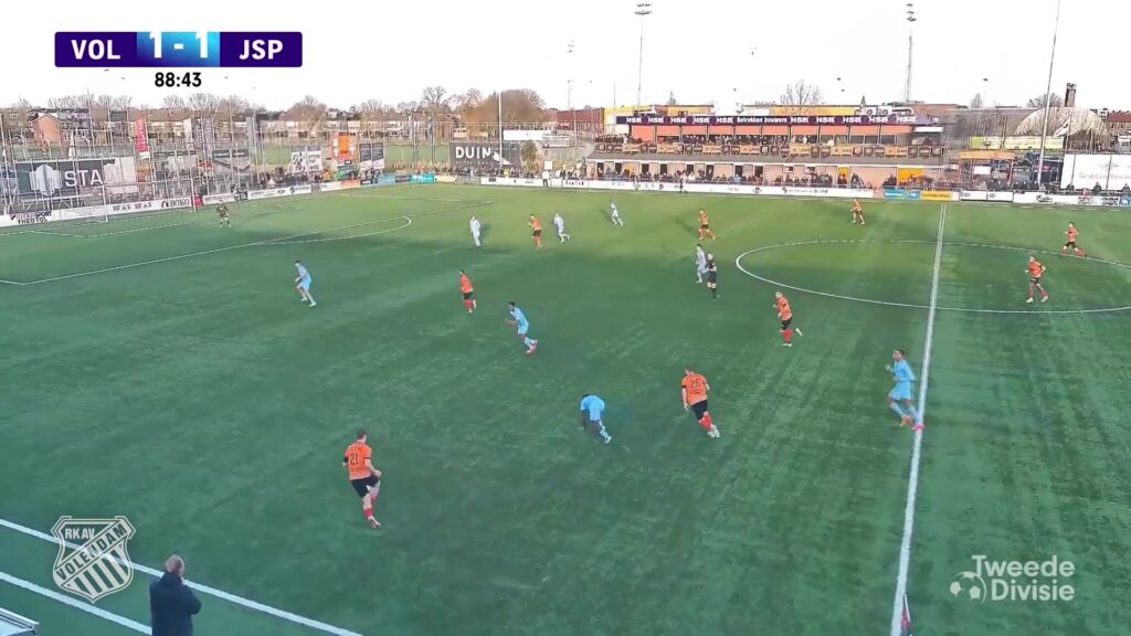 Jong Sparta en RKAV Volendam tijdens een eerdere wedstrijd