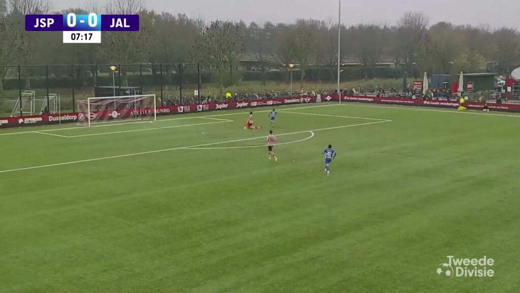 Wedstrijdbeeld van Jong Sparta tegen Jong Almere City