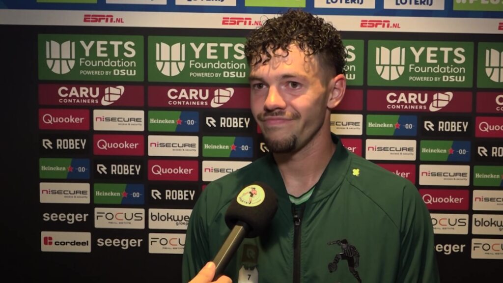 Mitchell van Bergen tijdens een eerder interview bij Sparta