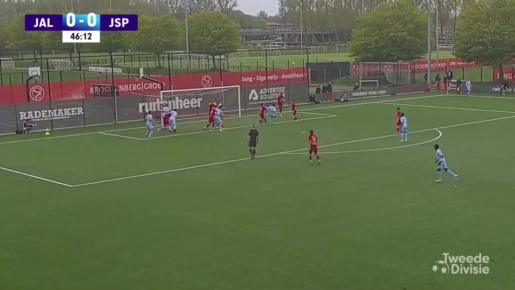 Jong Sparta tijdens een eerdere wedstrijd tegen Jong Almere City.