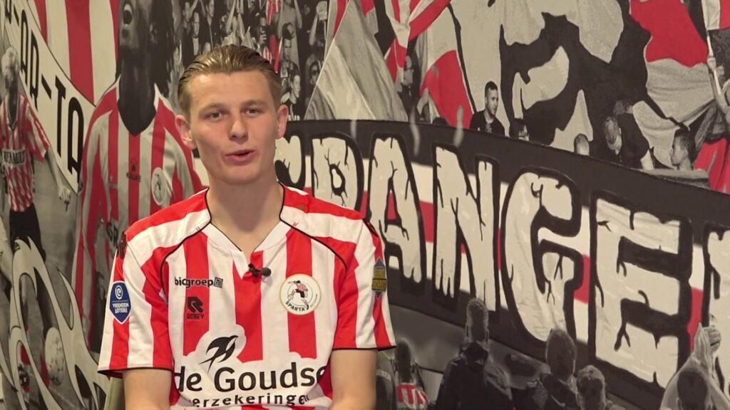 Milan Zonneveld tijdens een eerder interview bij Sparta